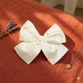 Big Ribbon Hair Clip Cream