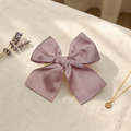 Classic Dusty Pink Grosgrain Hair Bow Clip (14 cm)