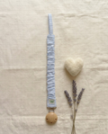 Blue Stripes Pacifier Clip
