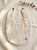 Beige Stripes Bib