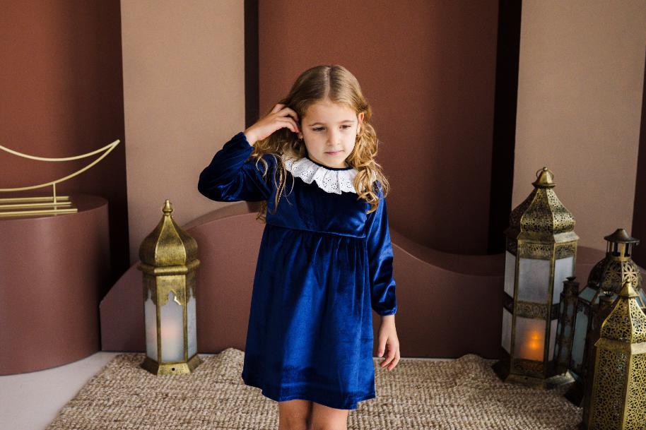 Royal Blue Velvet dress